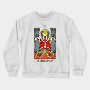 Hierophant - Mystical Medleys - Vintage Cartoon Tarot (White) Crewneck Sweatshirt